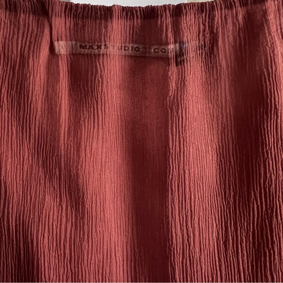 Vintage Max Studio 100% sheer silk lined skirt size S - Picture 3 of 8